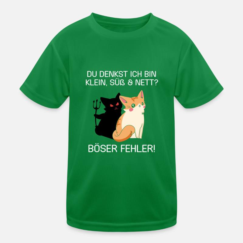 Du denkst ich bin klein lieb und nett Böser Fehler Kinder Funktions-T-Shirt