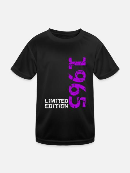 1965 édition limitée anniversaire cadeau femme mari - T-shirt sport Enfant - noir - Devant
