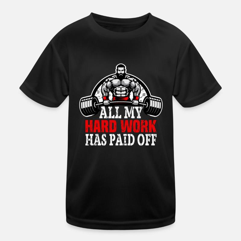 Finally it was worth it - Kids Functional T-Shirt - black