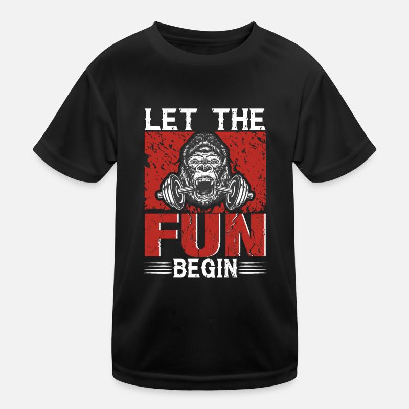 Lasse den Spaß beginnen Kinder Funktions-T-Shirt
