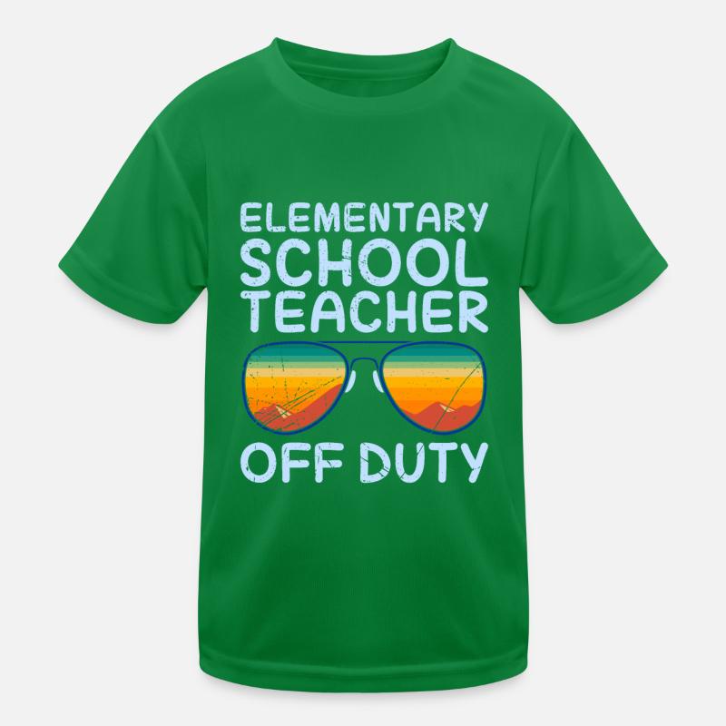 Vacances Classe d’école primaire Enseignant Enseignant en congé T-shirt sport Enfant