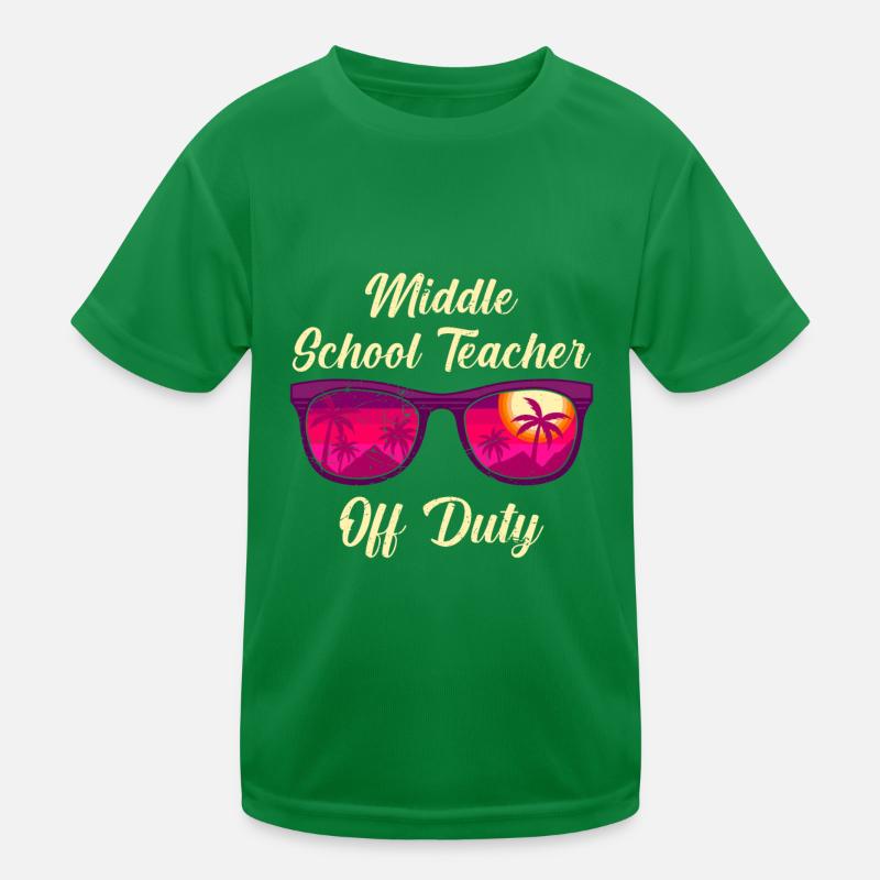 Professeur de classe de collège en congé Professeur de vacances T-shirt sport Enfant