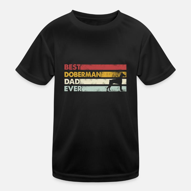 Bester Vater Aller Zeiten - Dobermann Kinder Funktions-T-Shirt