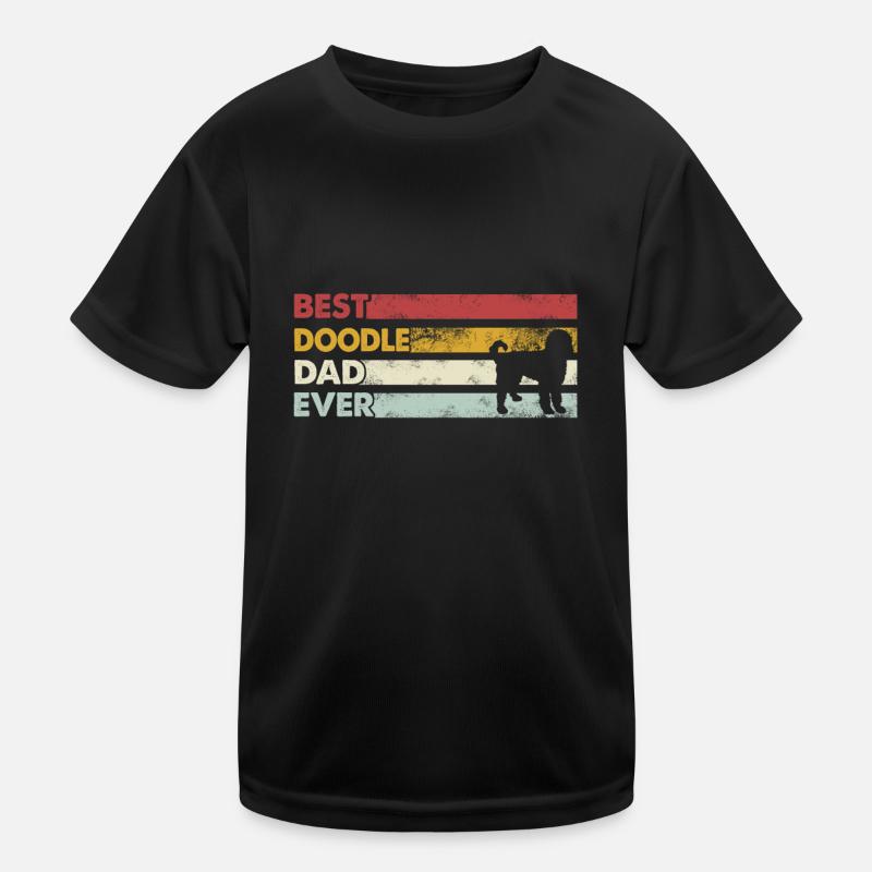 Meilleur papa de tous les temps - Doodle T-shirt sport Enfant