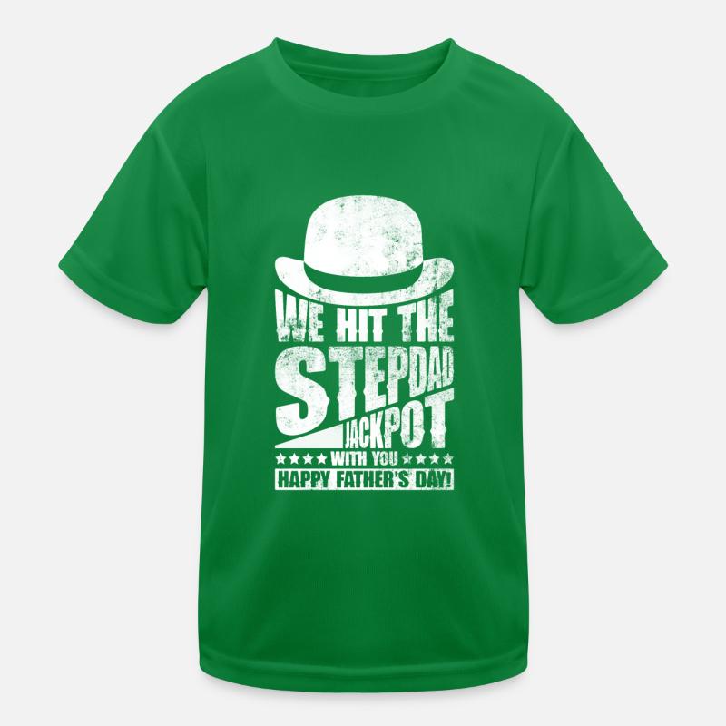 Stepfather Father's Day Stepdaddy Gift Quote Kids Functional T-Shirt