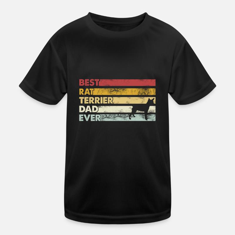 Meilleur père de tous les temps - Rat Terrier T-shirt sport Enfant