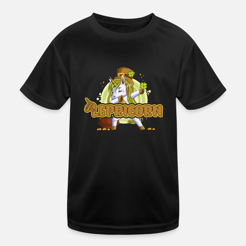 Lepricorn Licorne de la Saint-Patrick T-shirt sport Enfant