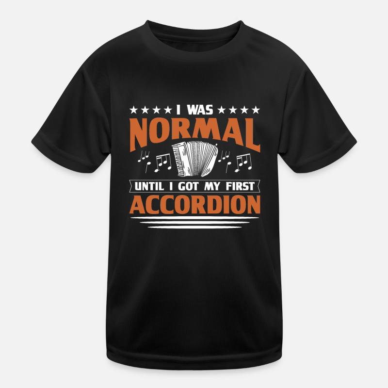 Akkordeon Polka Ziehharmonika Quetschkommode Kinder Funktions-T-Shirt