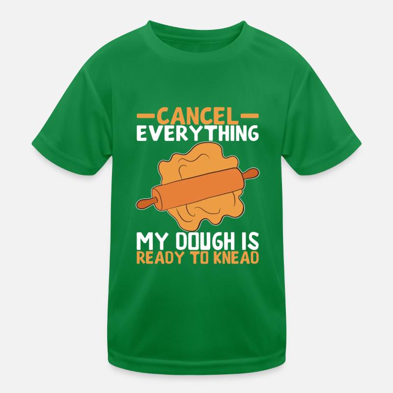 Baker Bakery Baking Kids Functional T-Shirt