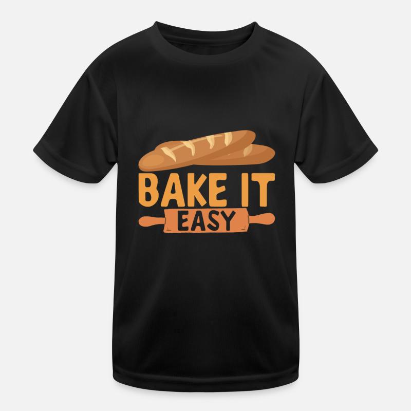 Baker Bakery Baking Kids Functional T-Shirt