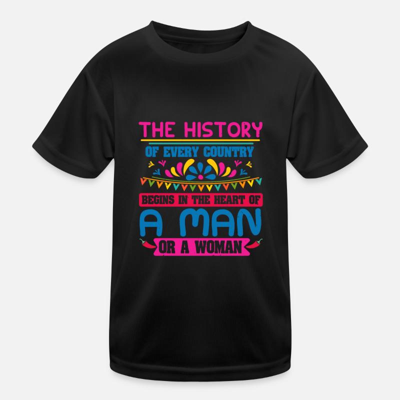 DIE GESCHICHTE EINES MANNES ODER EINER FRAU Kinder Funktions-T-Shirt