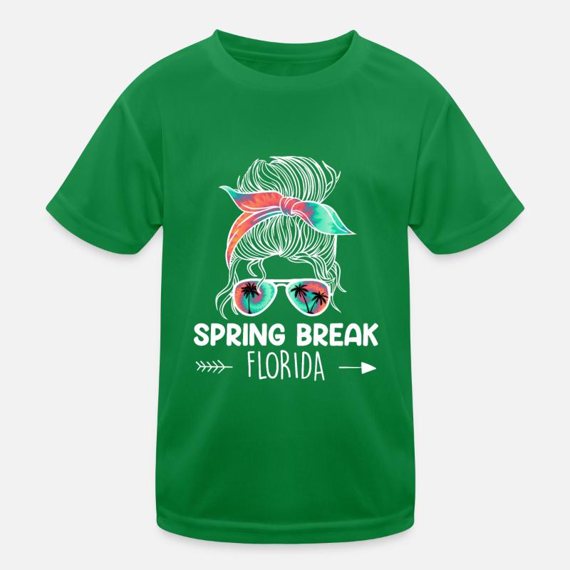 Spring Break Florida off duty Holiday Instructor Kids Functional T-Shirt