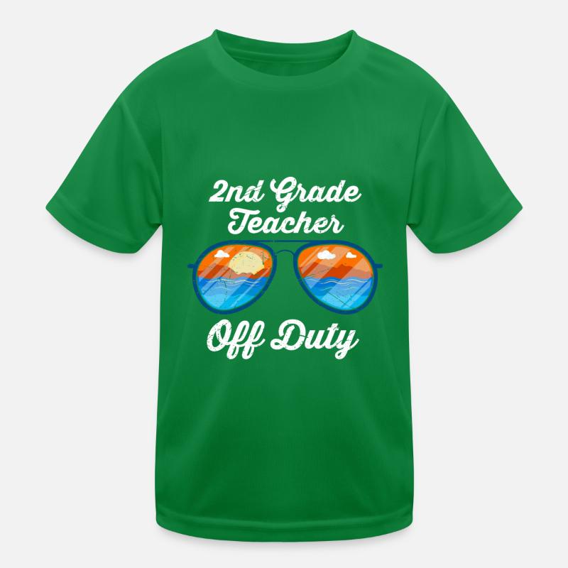 Professeur de classe de deuxième classe en congé Professeur de vacances T-shirt sport Enfant
