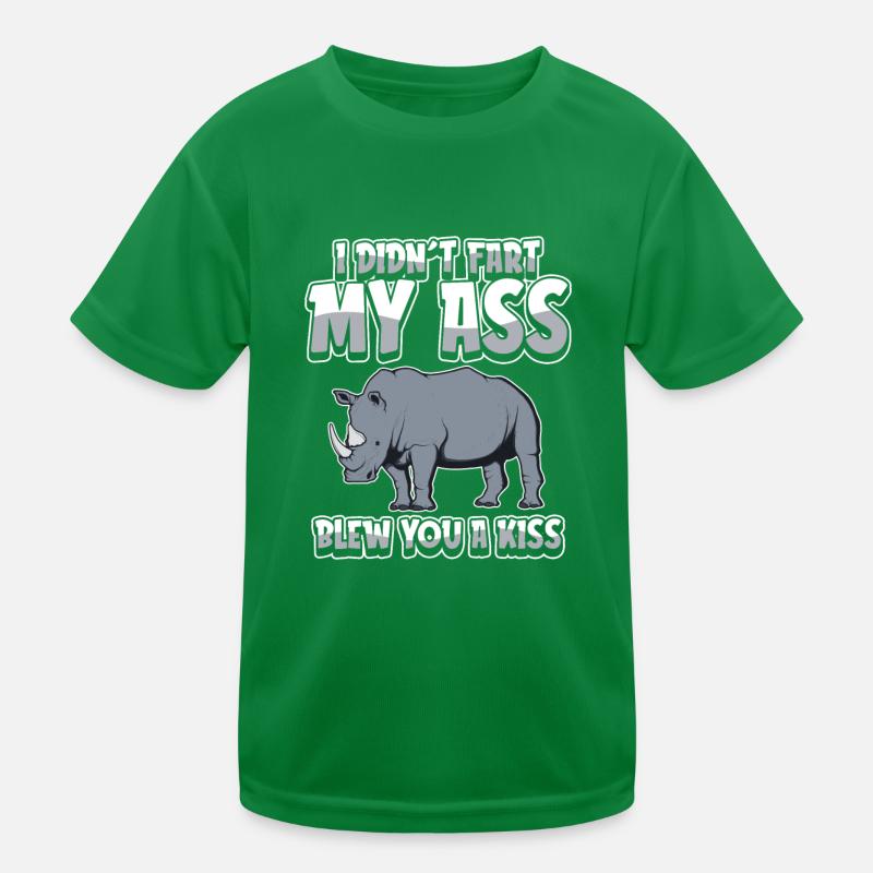 Nashorn Rhino Kinder Funktions-T-Shirt