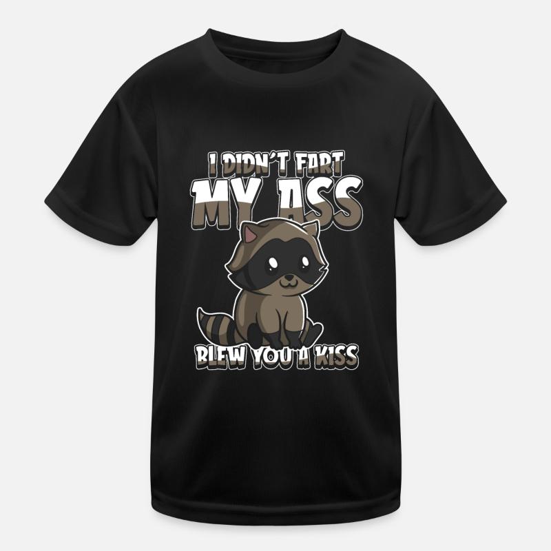 Waschbär Ironie Kinder Funktions-T-Shirt