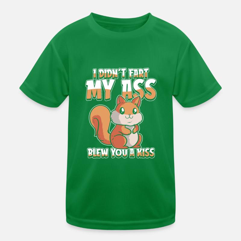 Eichhörnchen Kinder Funktions-T-Shirt