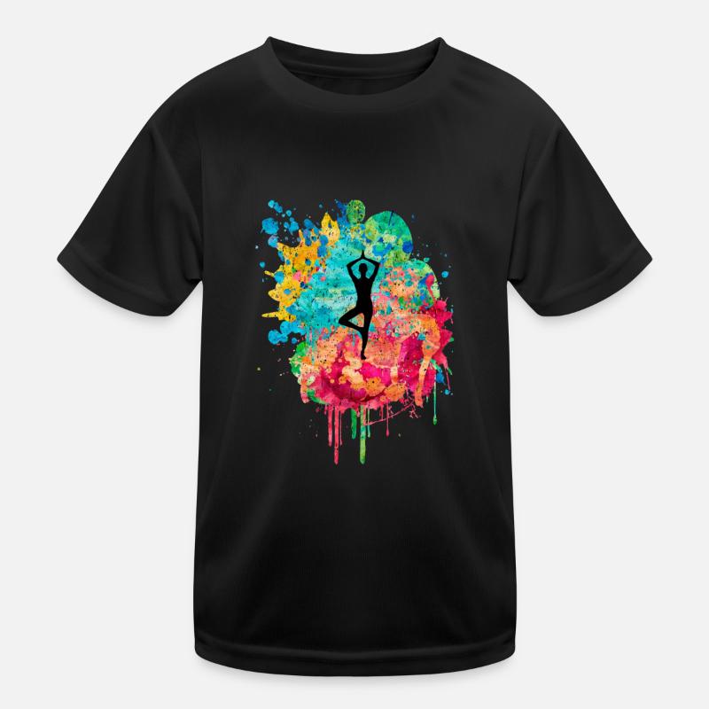 Yoga et Pilates dans PopArt T-shirt sport Enfant