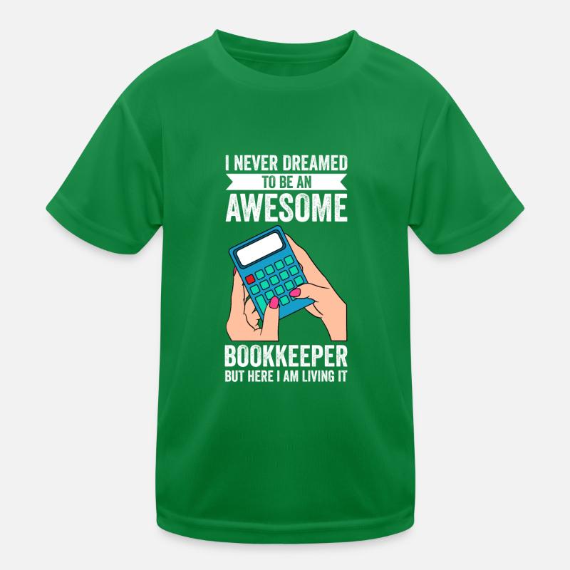 Bookkeeping Buchhalter Bookkeeper Kinder Funktions-T-Shirt