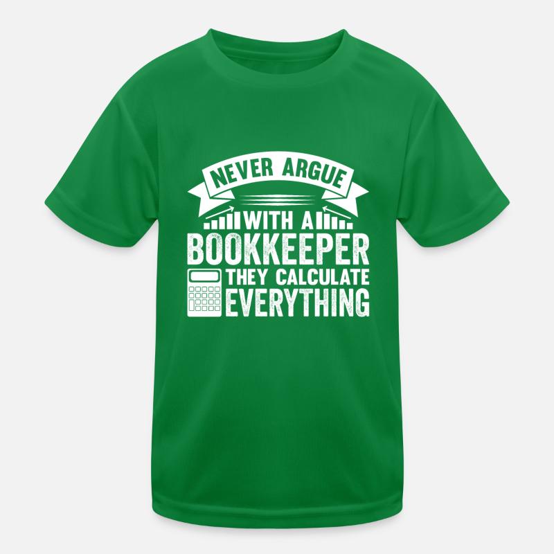 Bookkeeping Buchhalter Bookkeeper Kinder Funktions-T-Shirt