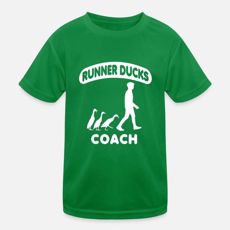 Running Duck Indian Running Duck Duck Duck Kids Functional T-Shirt