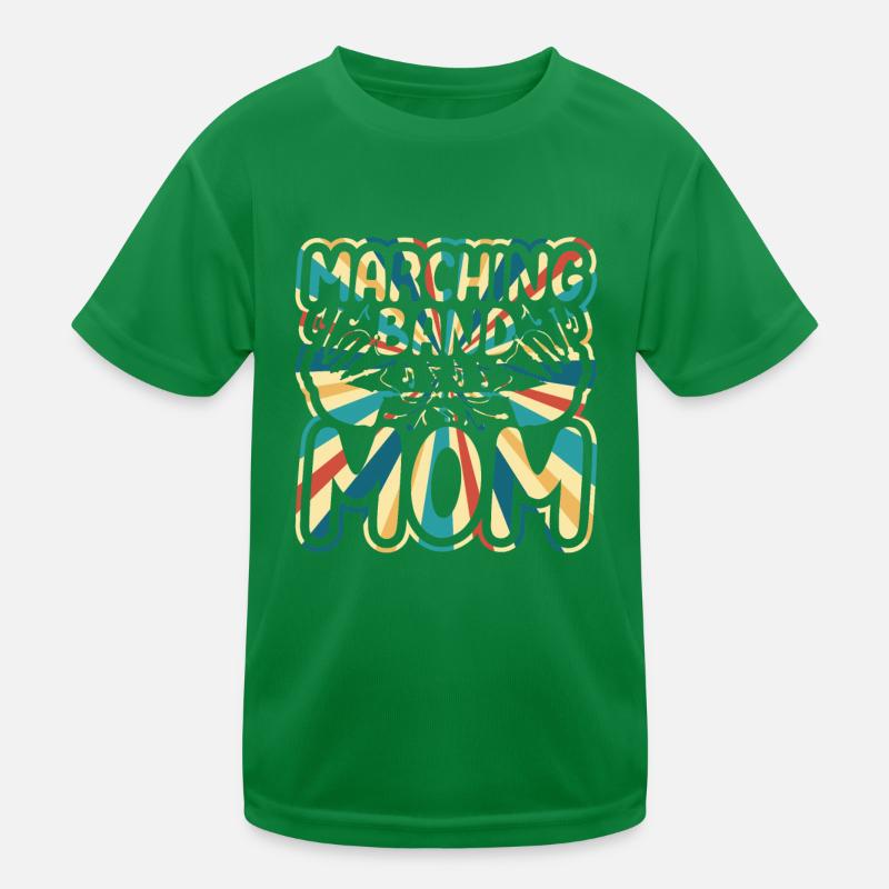Marching Band Mom Bagpipe Instruments Bagpiper Kids Functional T-Shirt