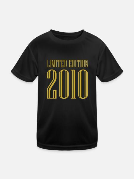 2010 Édition Limitée Anniversaire Cadeau Femme Mari - T-shirt sport Enfant - noir - Devant