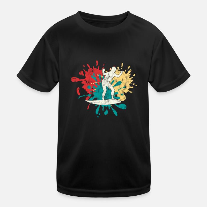 Silhouette de surfeur T-shirt sport Enfant