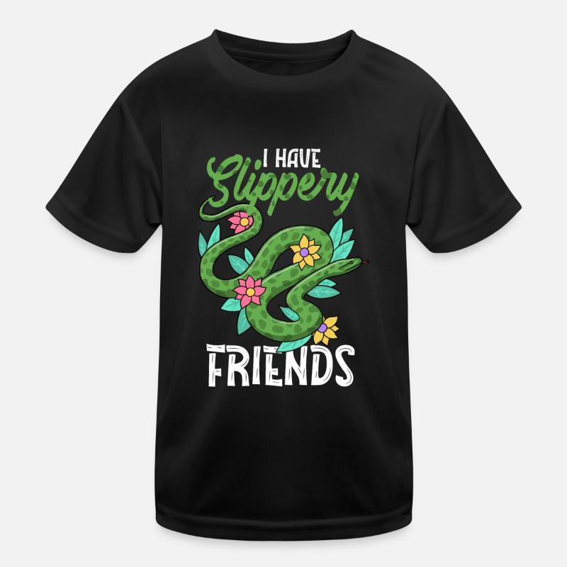 Schlange, Reptil - Schlangen Kinder Funktions-T-Shirt