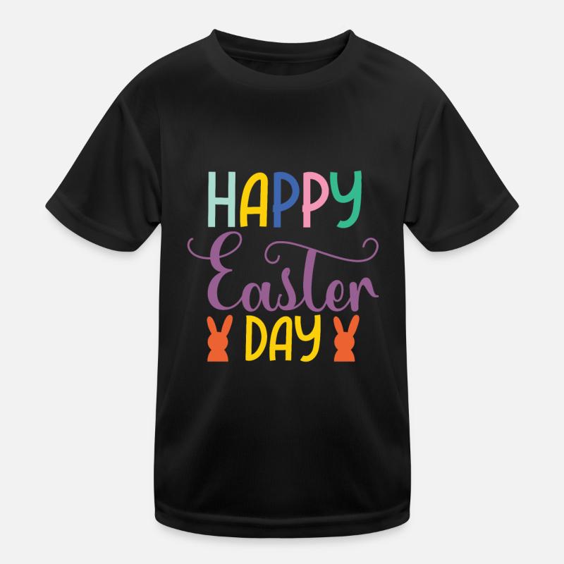 Happy Easter Day Kinder Funktions-T-Shirt