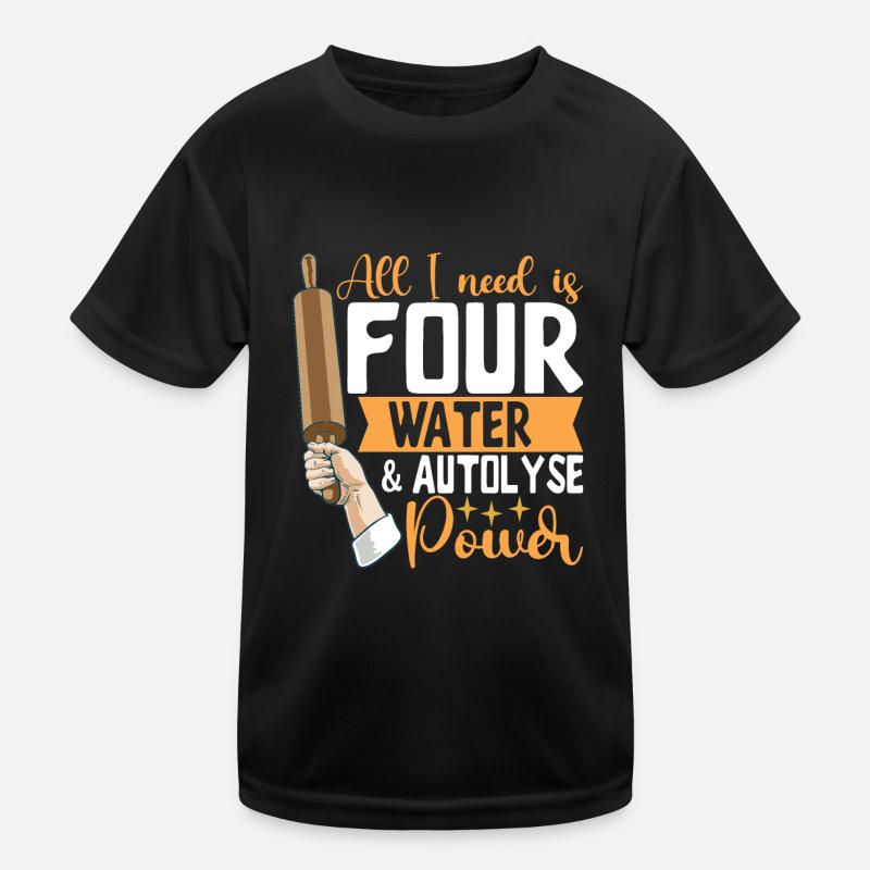 Bäcker Bäckerei Backen Kinder Funktions-T-Shirt