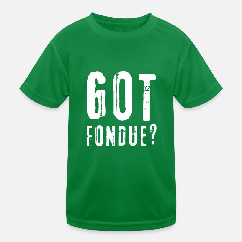 Fondue au fromage suisse T-shirt sport Enfant