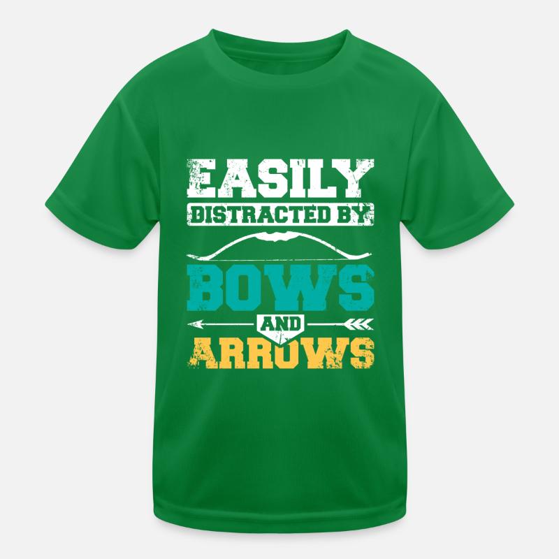 Leicht ablenkbar durch Pfeil und Bogen Kinder Funktions-T-Shirt