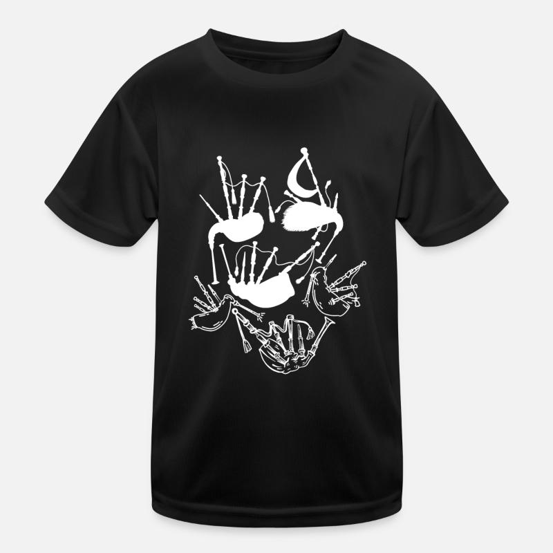 Instrument de cornemuse Bagluper Joueur de cornemuse Cornemuse T-shirt sport Enfant