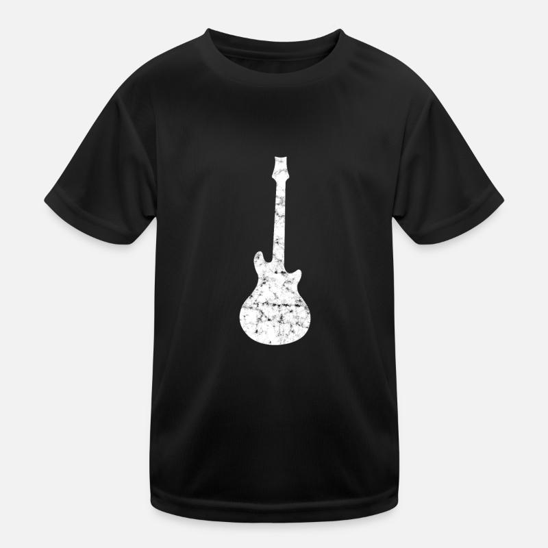 Silhouette de guitare rock T-shirt sport Enfant
