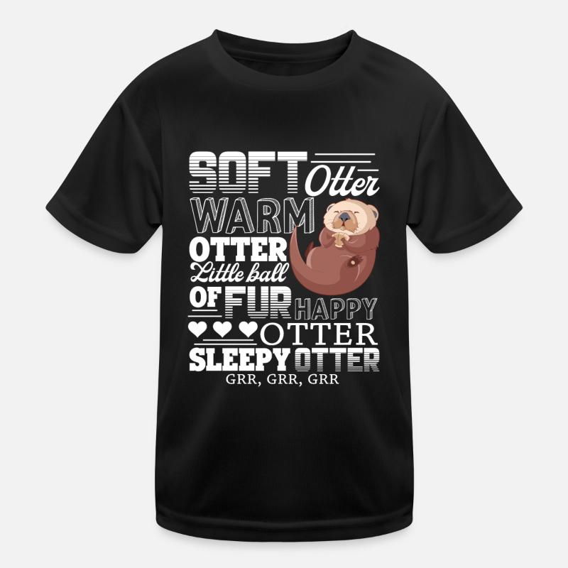 Otter Soft Otter Warm Otter Kids Functional T-Shirt