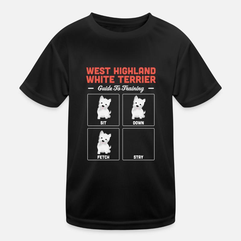 West highland terrier Kinder Funktions-T-Shirt