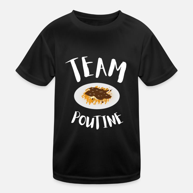 Cheese Curds Gravy Mix Canada Poutine T-shirt sport Enfant