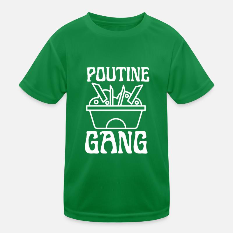 Cheese Curds Gravy Mix Canada Poutine T-shirt sport Enfant