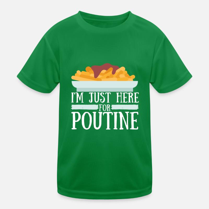 Cheese Curds Gravy Mix Canada Poutine T-shirt sport Enfant