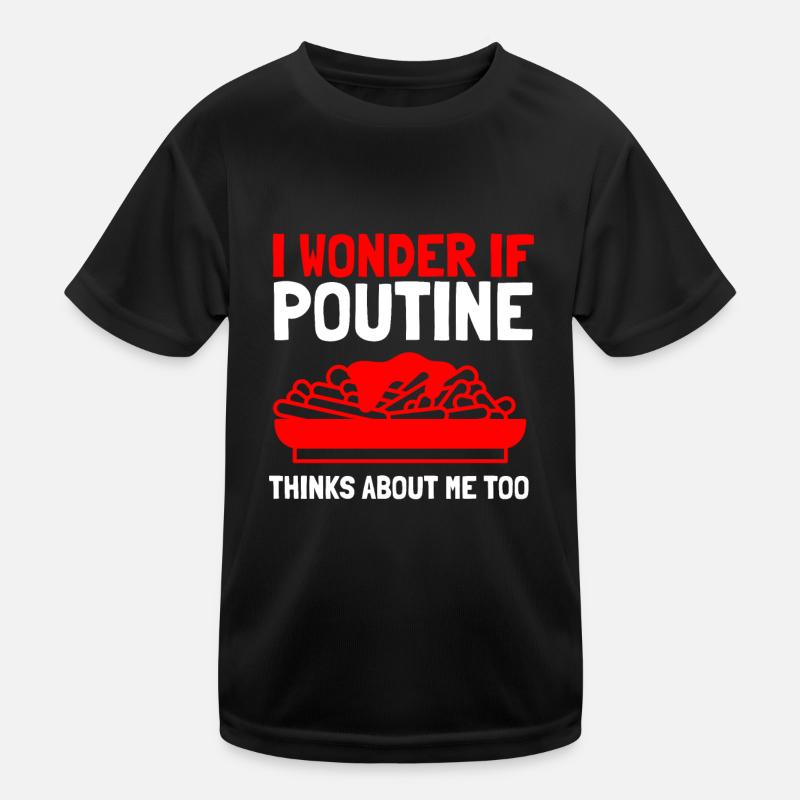 Cheese Curds Gravy Mix Canada Poutine T-shirt sport Enfant