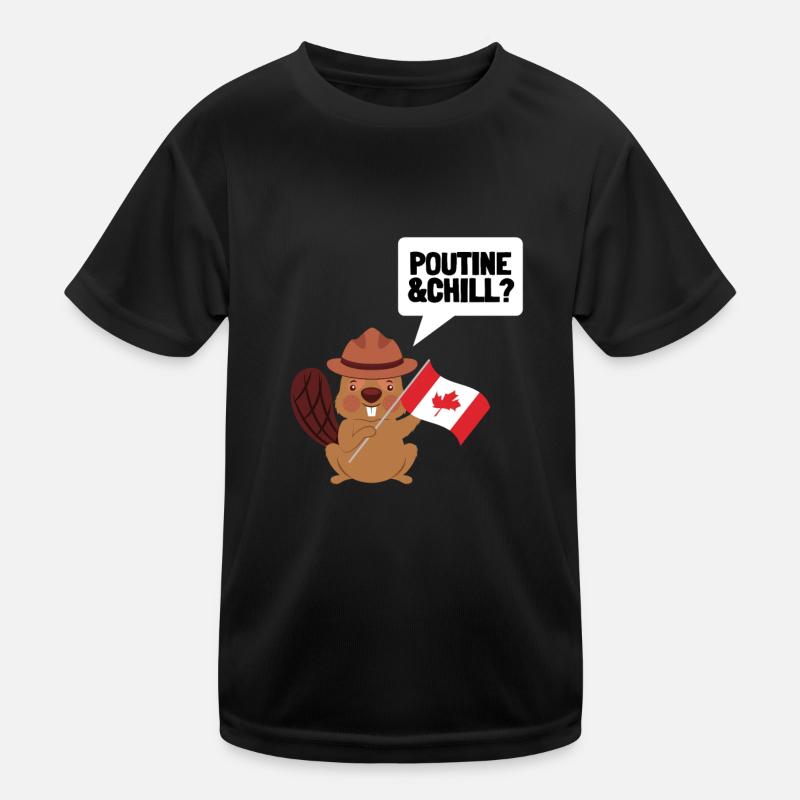 Cheese Curds Gravy Mix Canada Poutine T-shirt sport Enfant