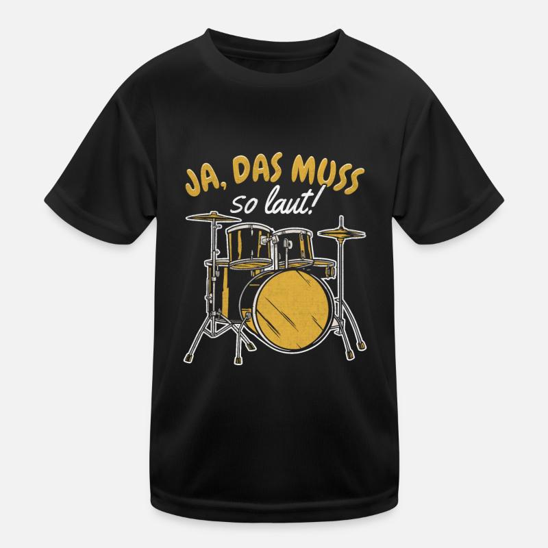 Schlagzeuger Geschenk Band Laut Kinder Funktions-T-Shirt