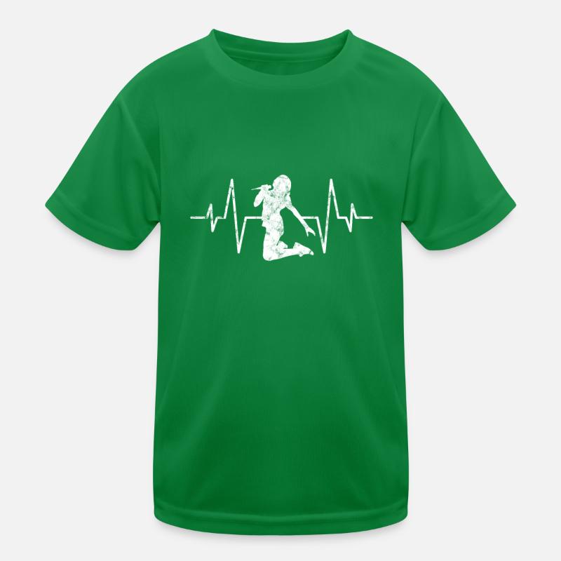 Singing singer heartbeat Kids Functional T-Shirt
