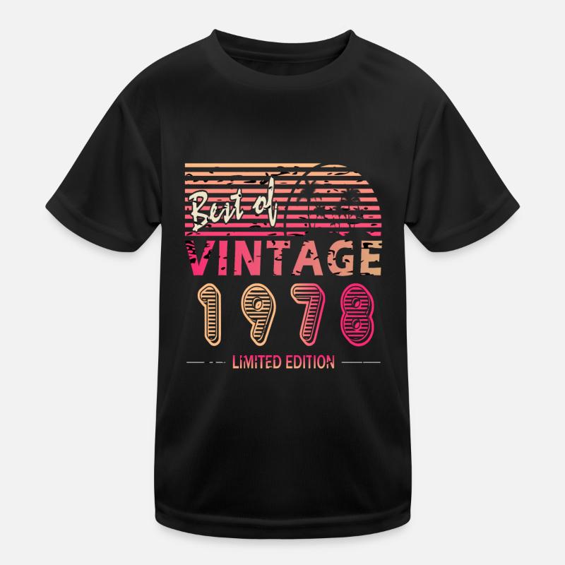 44th birthday gift March 1978 Kids Functional T-Shirt