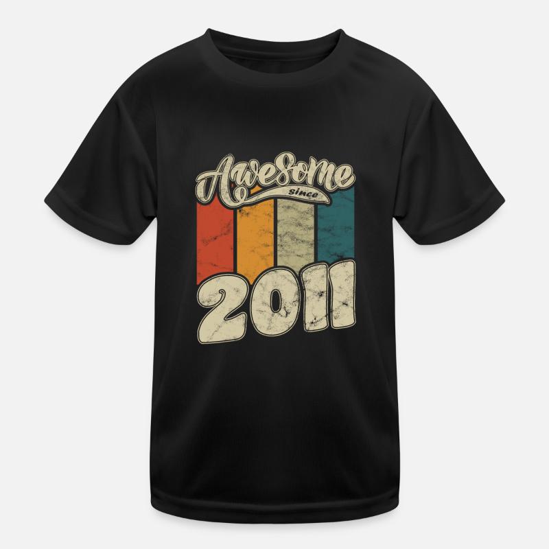 2011 Geburtstag Awesome since Retro Kinder Funktions-T-Shirt