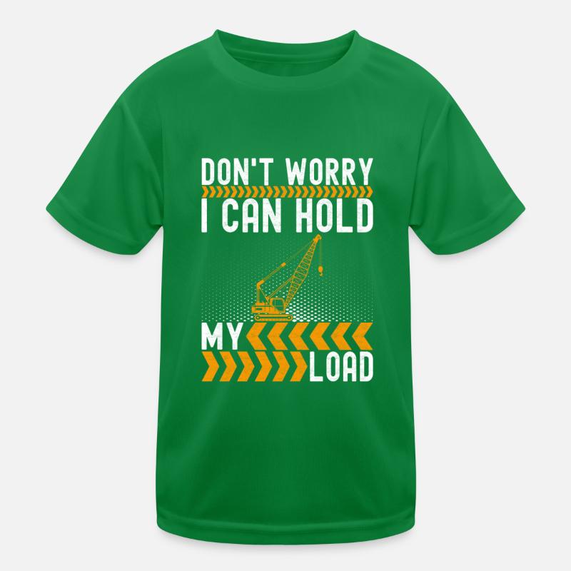 Crane operator Crane driver Kids Functional T-Shirt