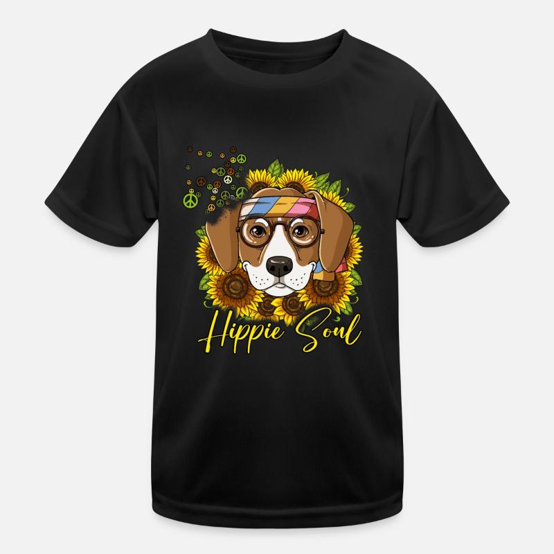 60s 70s Costume Hippie Soul Kids Functional T-Shirt