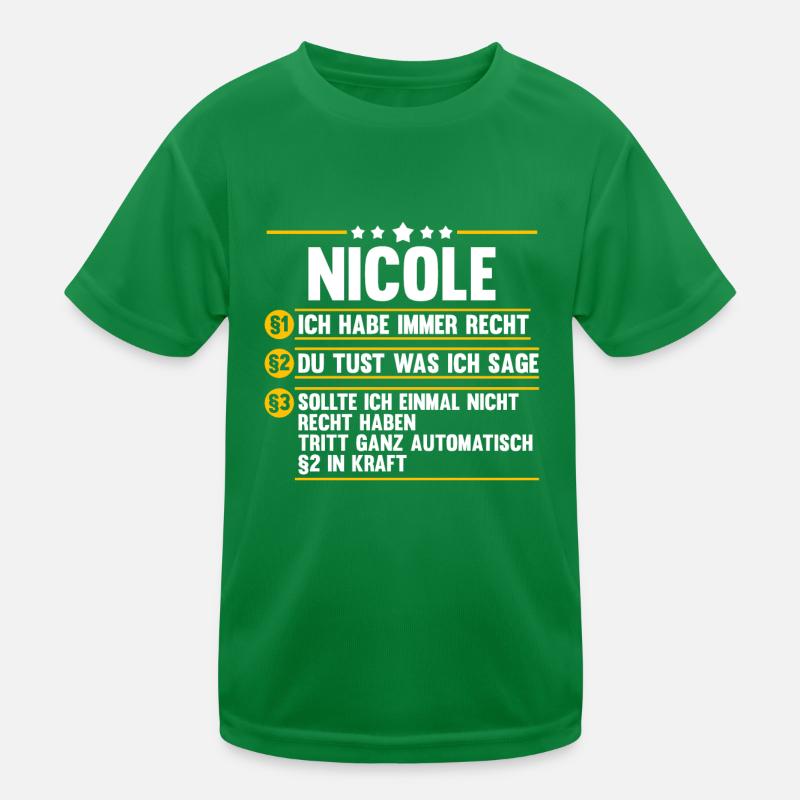 Nicole Kinder Funktions-T-Shirt