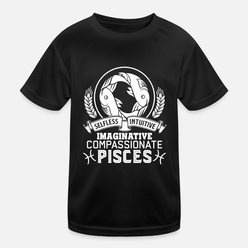 Pisces Selfless Intuitive And Compassionate Kids Functional T-Shirt