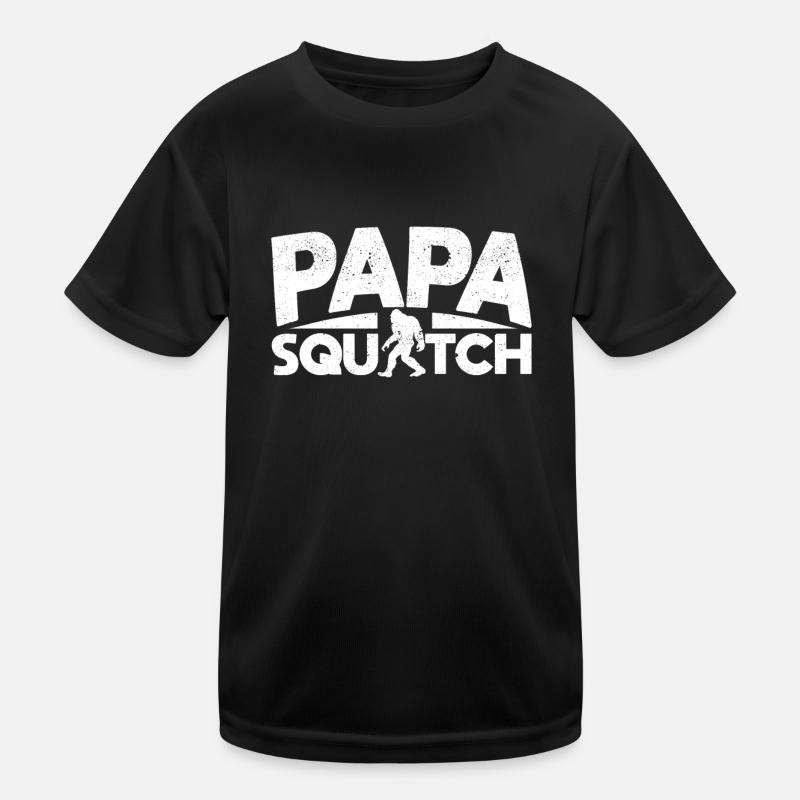 Papa Squatch Dad Sasquatch Bigfoot Daddy funny Kids Functional T-Shirt